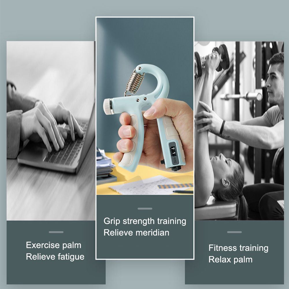 5-60kg Adjustable Hand Grip Strengthener with Counter