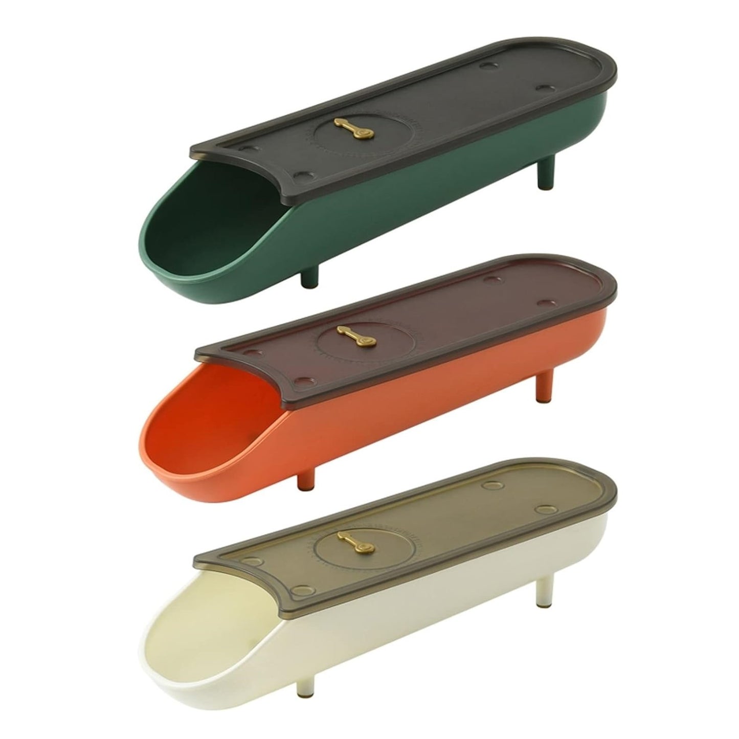 Egg Trays for Refrigerator/Stackable Egg Container with Lid/Sliding Egg Storage Box With Date Record Function