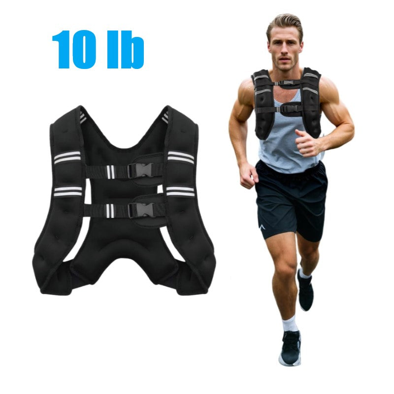 Weighted Vest with Two Adjustment Straps for Workout, Strength Training, Running, Fitness, Muscle Building, Weight Loss