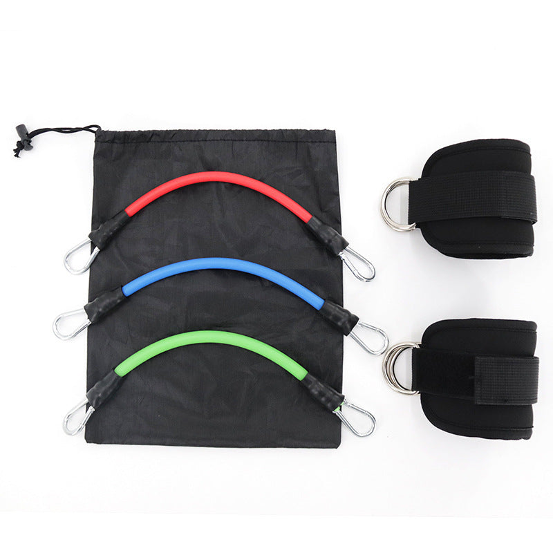 2pcs Adjustable Ankle Strap with Double D-Rings and 3 Resistance Bands Set/Ankle Straps  for Kickbacks, Glute Workouts, Leg Extensions, Curls, and Hip Abductor