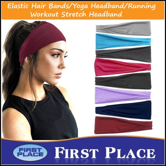 Athletic Outdoor Gym Accessories Elastic Running Hair Band Yoga Headband Sport Sweatband Fitness Bandage