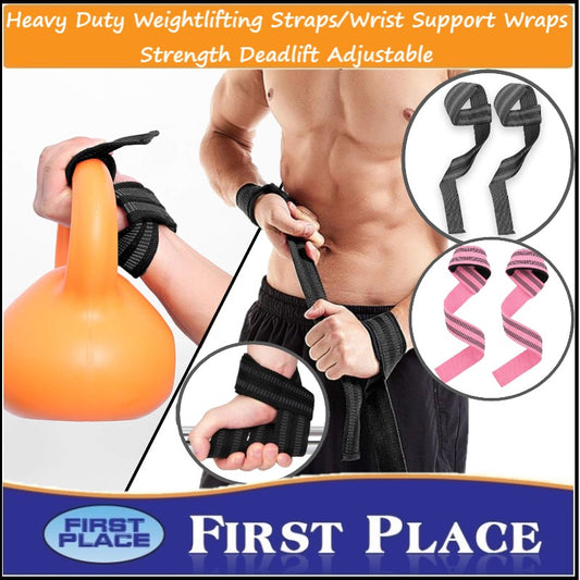 2Pcs Weightlifting Straps/ Wrist Wraps Non-Slip Wrist Straps Lifting Weight Aids Strength Training Straps