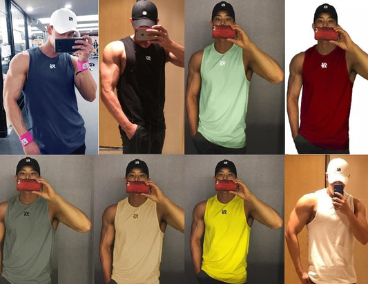 Quick Dry Men Singlet Sleeveless Gym Tank Top/ shirt