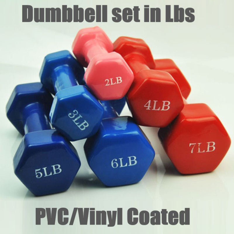 Lb PVC/Vinyl coated Dumbbell set (Sold in pair)
