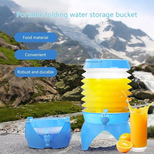 Drink Dispenser,  Beverage Dispenser with Spigot for Outdoor Party, Portable, Collapsible, Clear-Drink Jar Containers