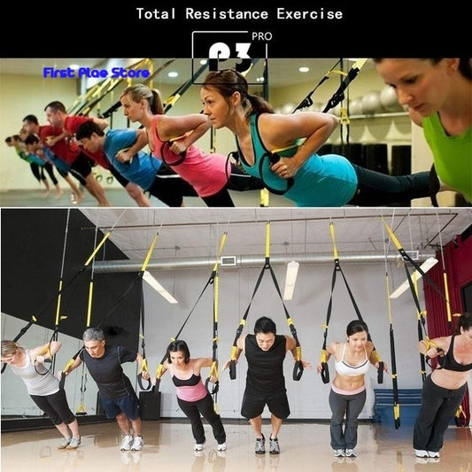 Hanging Suspension Training Strap/Resistance Belt Set Pro3 P 4/TRX PRO Suspension Training Kit