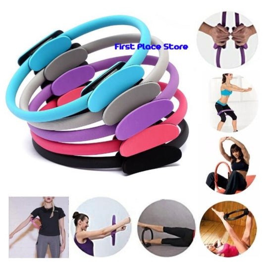 Pilates Ring, Yoga Circle, Body Toning and Resistance Exercise Fitness Ring, Workouts Exercise Fitness Training for Indoor