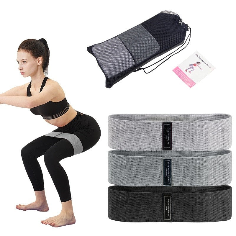 3pcs Hip Resistance Bands Set Style A (Same length, Different resistance value)
