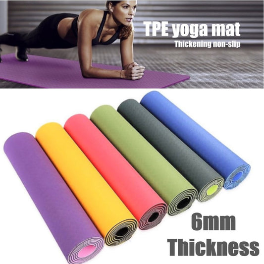 6mm Thickness ,2 colors TPE Yoga Mat