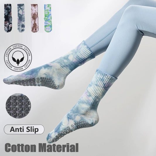 Anti-slip gradient color cotton Yoga Socks