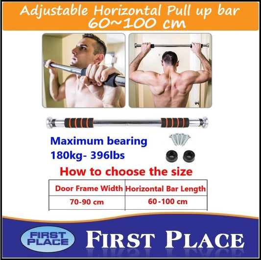 Adjustable Horizontal Pull Up /Chin up Bar (Length 60cm-100cm)