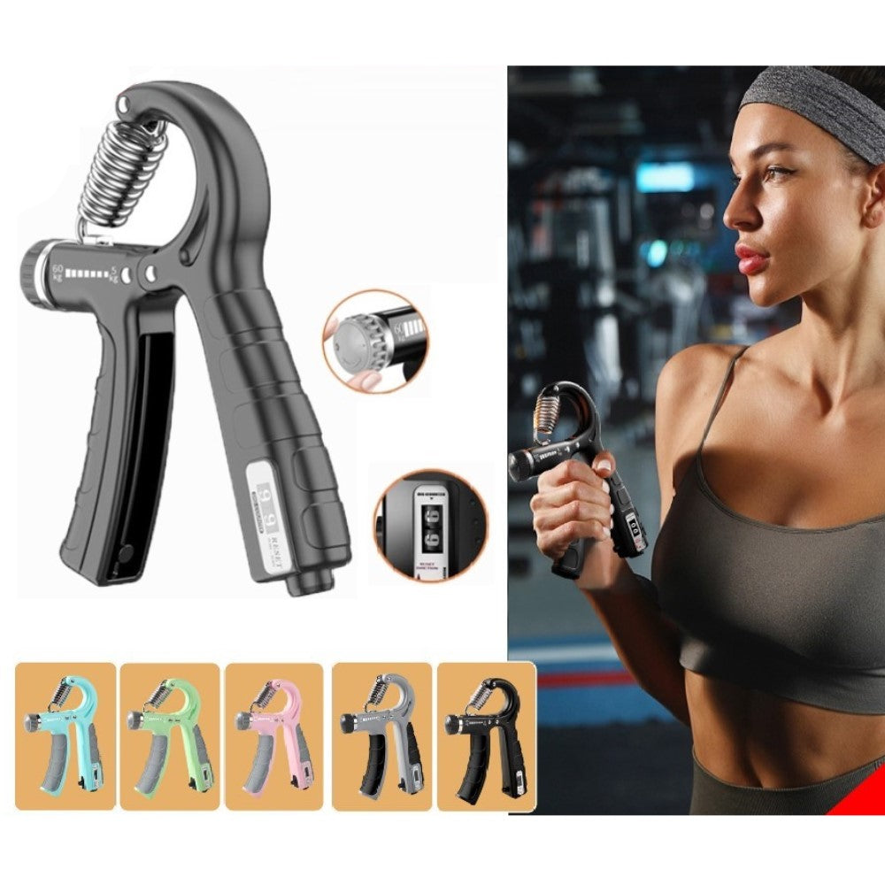 5-60kg Adjustable Hand Grip Strengthener with Counter
