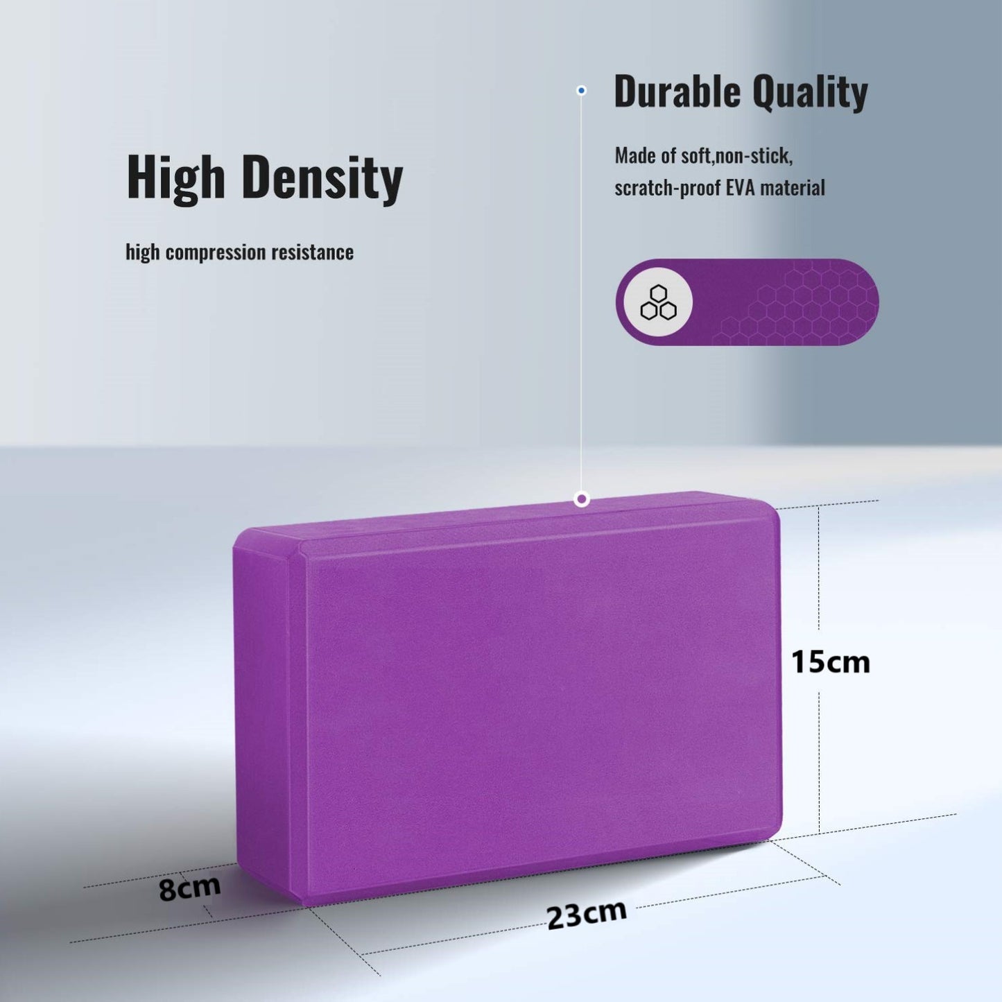 High Density EVA Foam Yoga Block (200g)