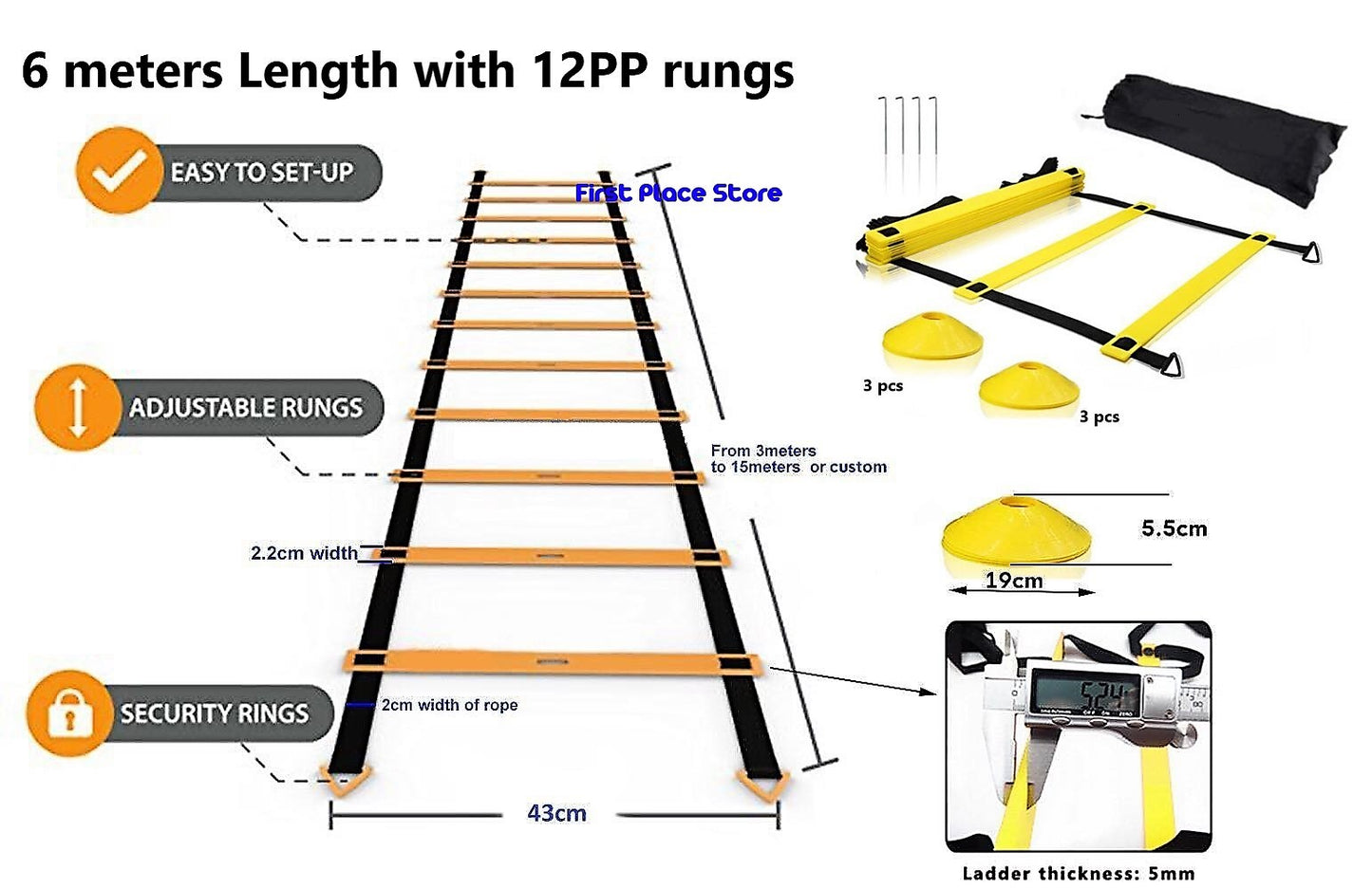 Agility Ladder/Speed Training Set