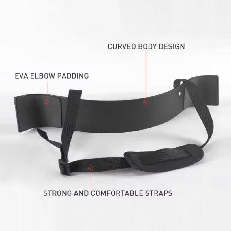 Arm Blaster for Biceps & Triceps, Weight Lifting Equipment for Preacher & Bicep Curl Workout with Adjustable Neoprene Neck Brace, Thick Elbow Padding