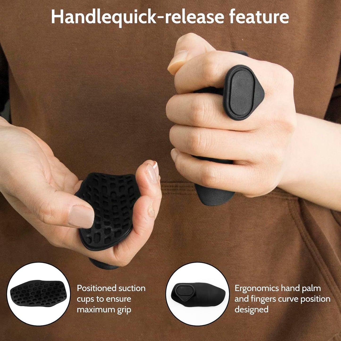 Anti-SLIP Exercise Grips/Silicone Non-Slip Fingerless Cross training Grips/Grip Strengthener