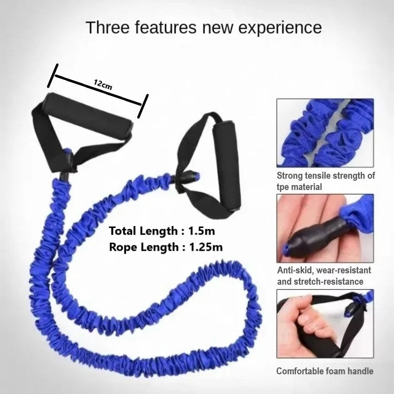 Resistance Band with Handles Yoga Pull Rope Elastic Fitness Exercise Tube Band