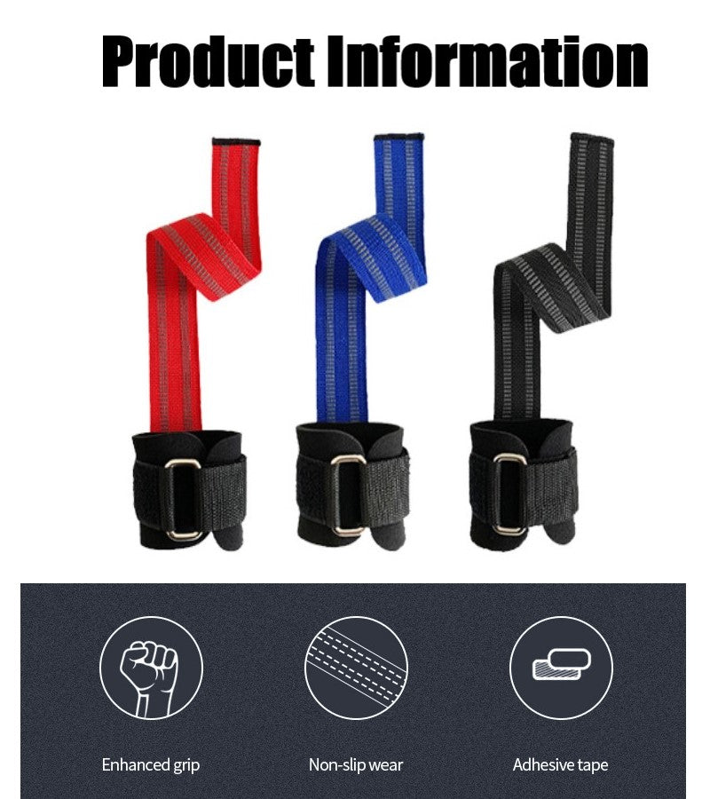 2Pcs Wrist Wraps Non-Slip Wrist Straps Lifting Weight Aids Strength Training Straps