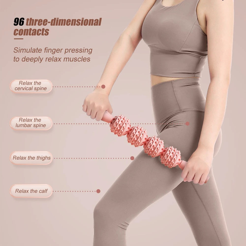 Massage Roller Stick Muscle Relaxer for Yoga Sports Fitness Equipment