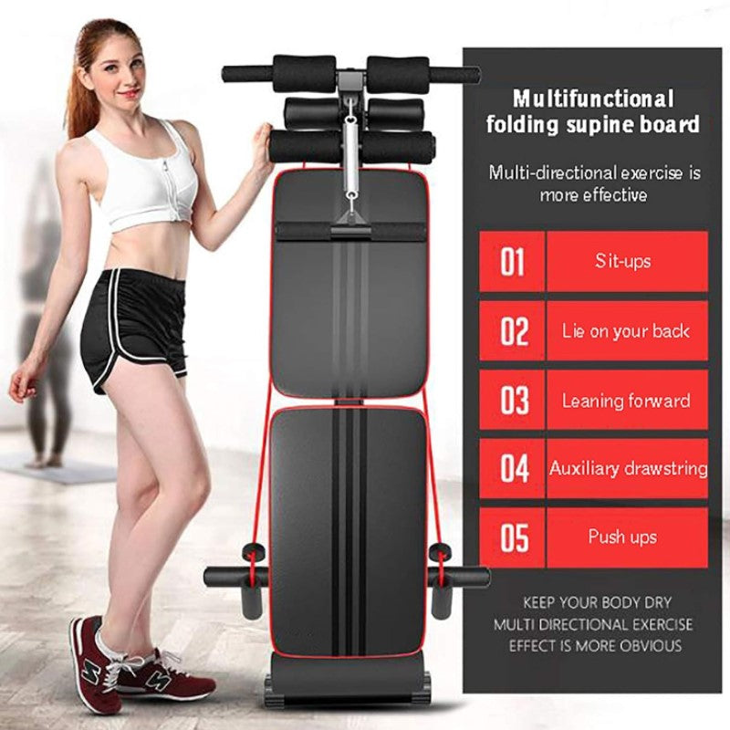 Folding Incline Decline Workout Bench/Exercise Fitness Bench for Weight Press Fitness Training Sit-Ups/Adjustable Weight Bench