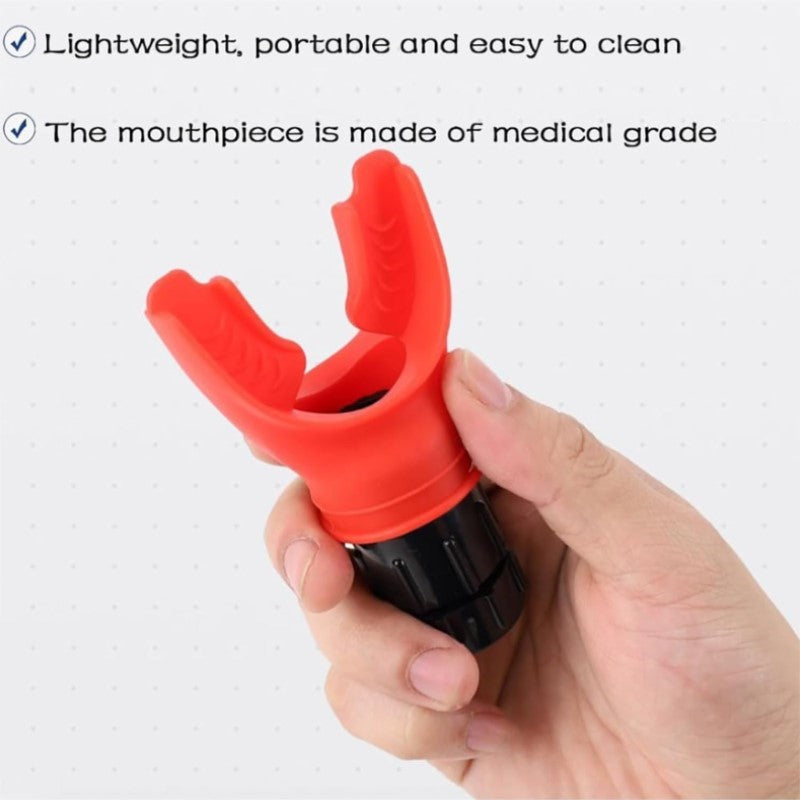 Breathing Trainer with Adjustable Resistance, Increases Lung Endurance and Capacity, Respiratory Training Device