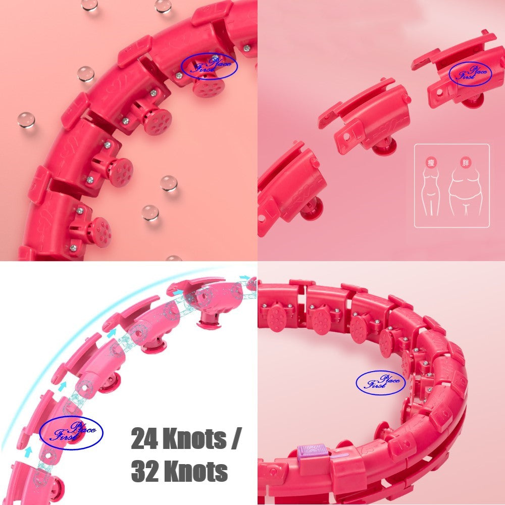 Adjustable/Detachable 24/30/32 Knots Hula Smart Hoop for Weight Loss Massage Hoop