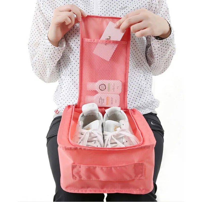 Portable /Foldable Shoe Bags Organizer Travel Storage Pouch with Zipper