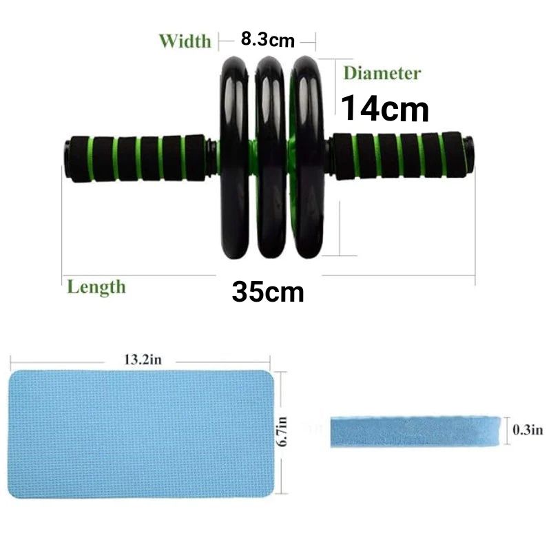 14cm triple wheels/anti-slip abdominal wheel /Abs wheel