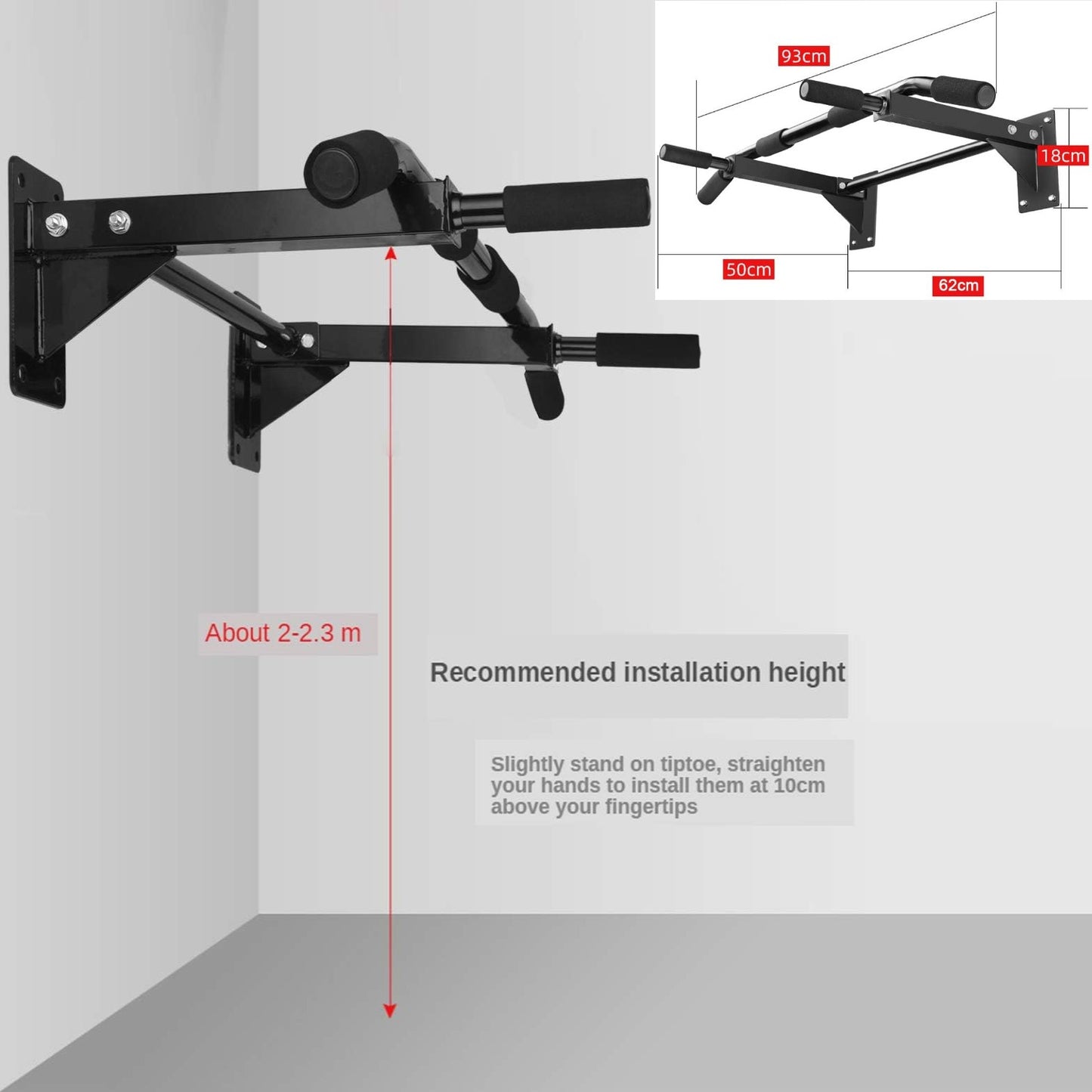 Wall mounted Pull up Bar/Door Gym/Iron Gym