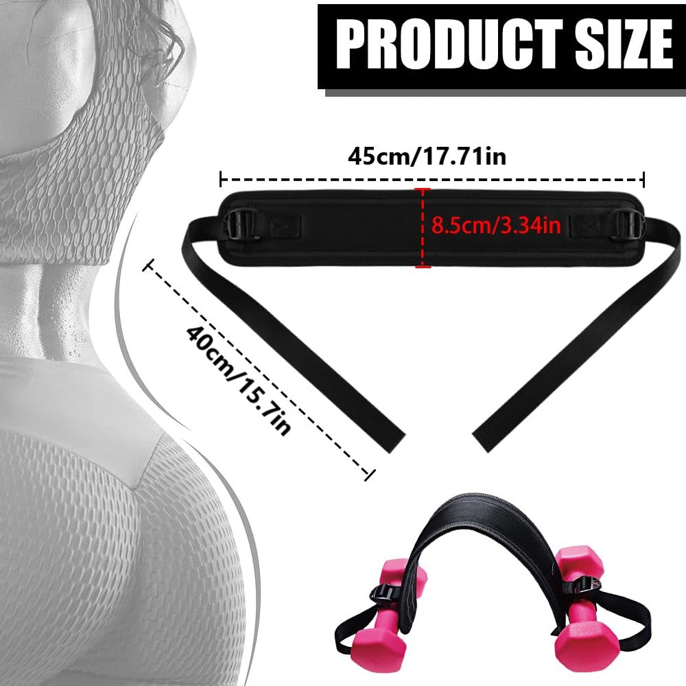 Hip thrust belt dumbbell kettlebell yoga hip weight-bearing belt for home fitness exercise