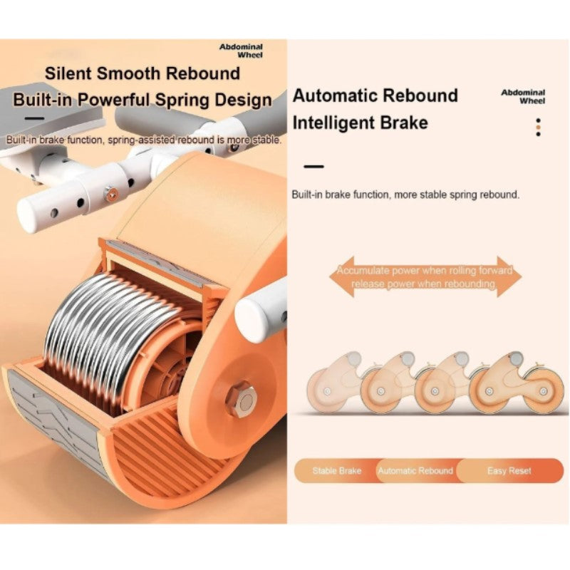Anti-slip automatic rebound abdominal wheel/Rebound abs wheel with Elbow support