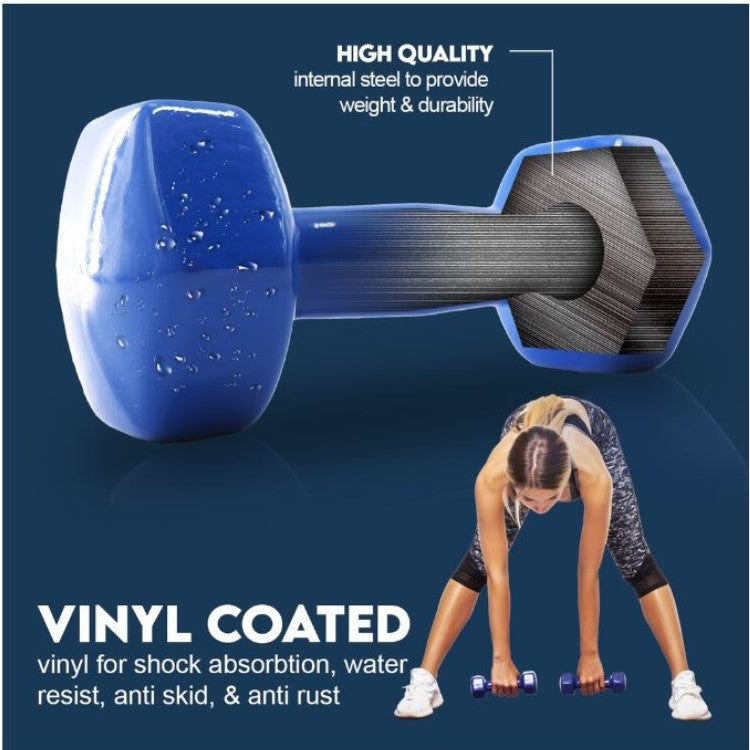 Lb PVC/Vinyl coated Dumbbell set (Sold in pair)