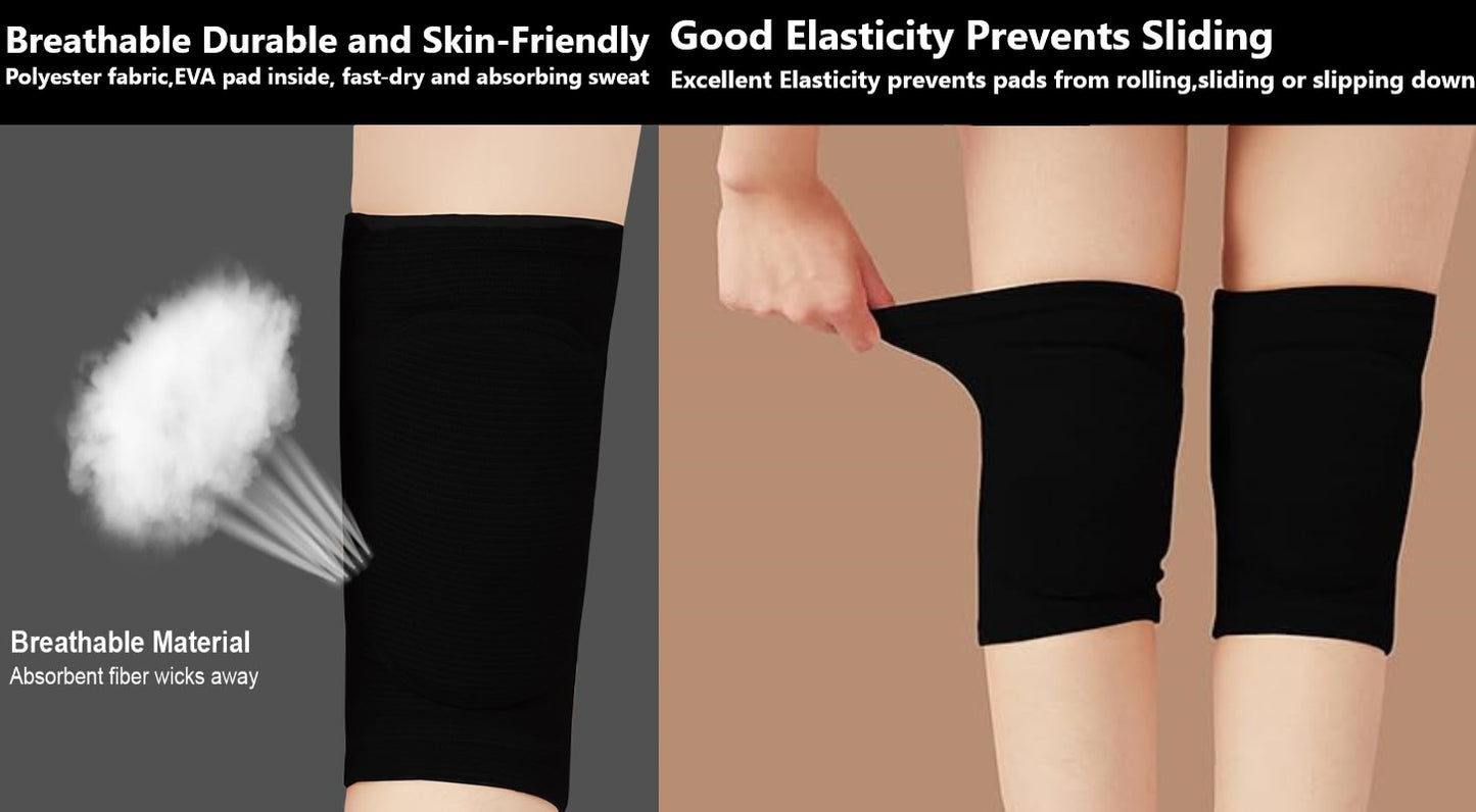 Soft Breathable Knee Brace with Pads/Knee Protective for Volleyball Football Dance Yoga Tennis Running Cycling Workout Climbing
