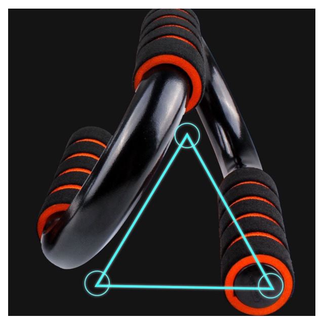 Push Up Bar Stand/ Press Up Bar Pair With Non-slip Foam Handle/Push-up Support Steel Chest Muscle Training Arm Muscles Exercise Training S-type Push-ups Home Fitness Equipment
