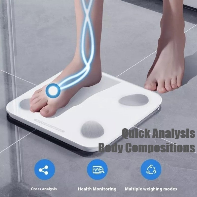 Smart health electronic Body Weight scale that analyzes HDA body index with Bluetooth connection using App