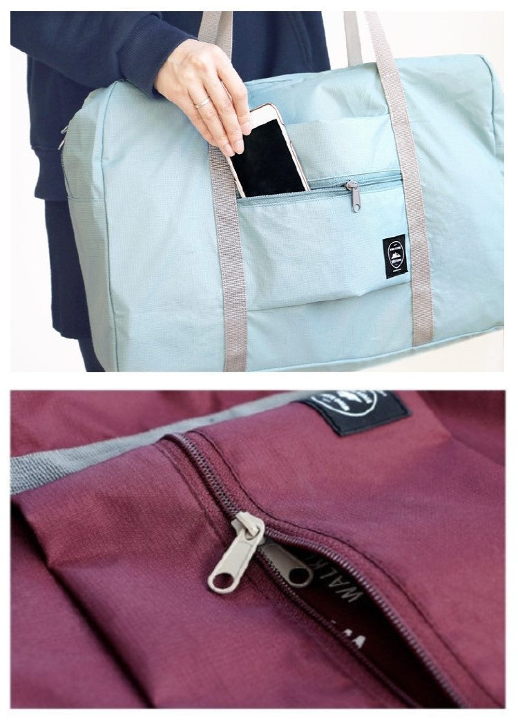 Foldable Travel Duffel Bag/Sport Totes/Shoulder Shopping Bag/Luggage Bag/Nylon Bag /Waterproof Handbag/ Shoulder Bag for Sport Weekend Shopping Luggage Bag(First Place)  Gym Sports Bag