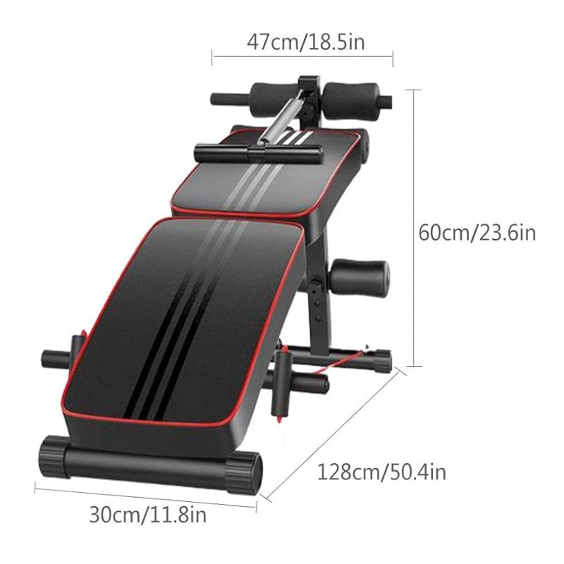 Folding Incline Decline Workout Bench/Exercise Fitness Bench for Weight Press Fitness Training Sit-Ups/Adjustable Weight Bench