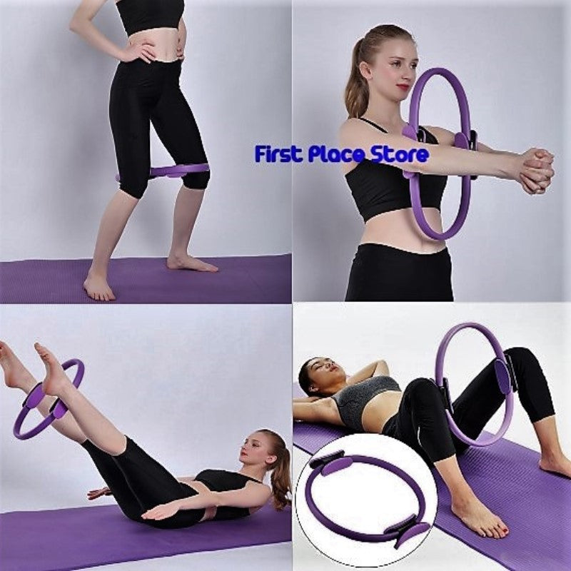 Pilates Ring, Yoga Circle, Body Toning and Resistance Exercise Fitness Ring, Workouts Exercise Fitness Training for Indoor