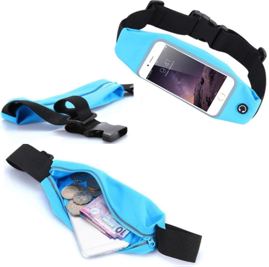 Running Waist Pouch Bag with sensitive screen window