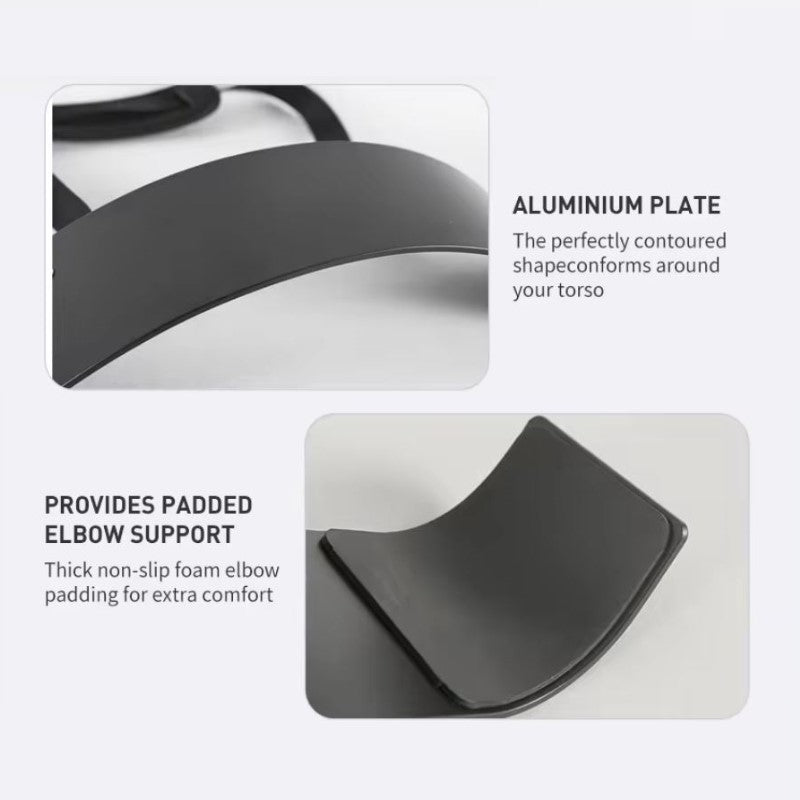 Arm Blaster for Biceps & Triceps, Weight Lifting Equipment for Preacher & Bicep Curl Workout with Adjustable Neoprene Neck Brace, Thick Elbow Padding