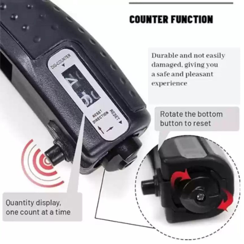 10-100kg Adjustable A Type Hand Gripper with Manual Reset Counter (2 Digits)