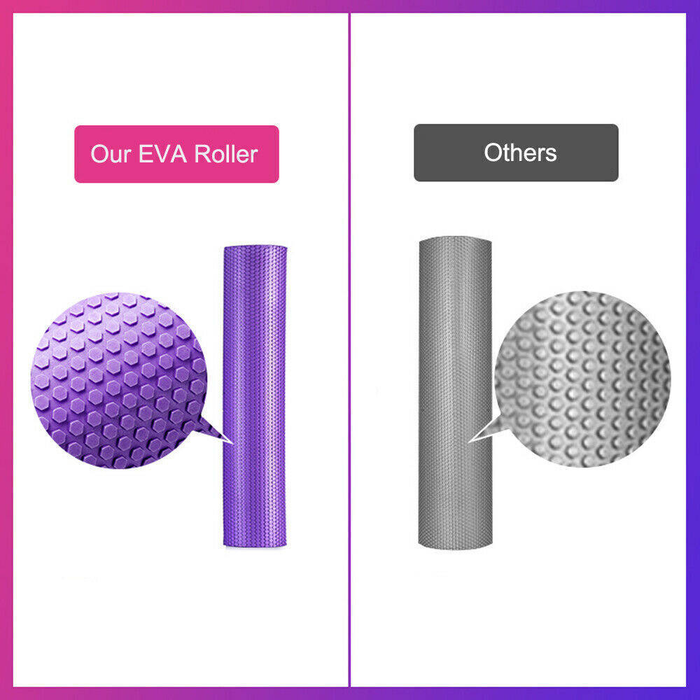 30/45/60/90CM Yoga Foam Roller/ High-density EVA Muscle Roller Self Massage Tool /Solid EVA Yoga column