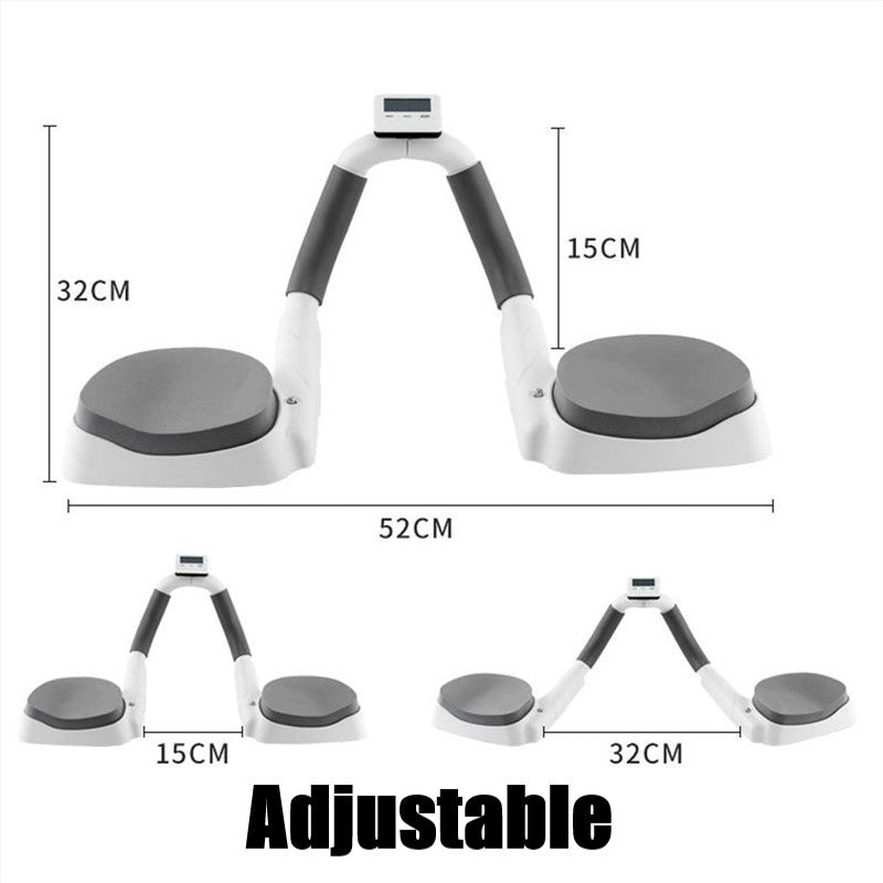 Plank Support Equipment, Multifunctional Plank core Trainer with Timer, Push-up Flat Trainer, width adjustable