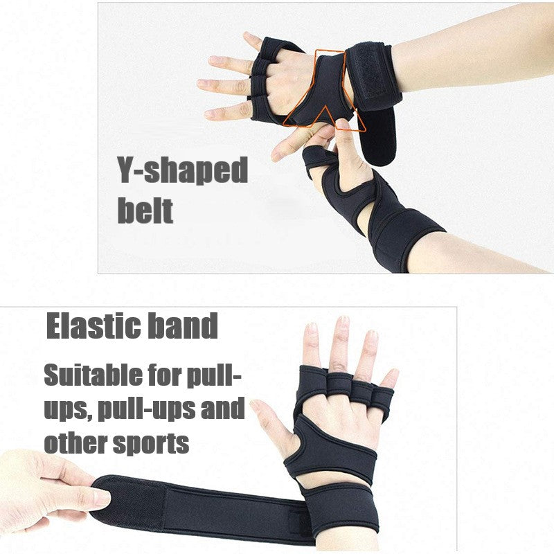 Half-Finger Gloves With Wrist Support