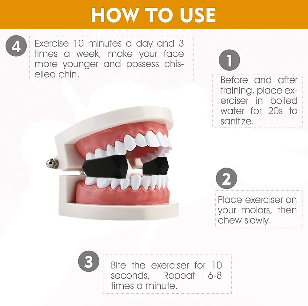 30/40/50lbs Jaw Exerciser Jawline Exerciser Chiseled Jawline Shaper Face Toner