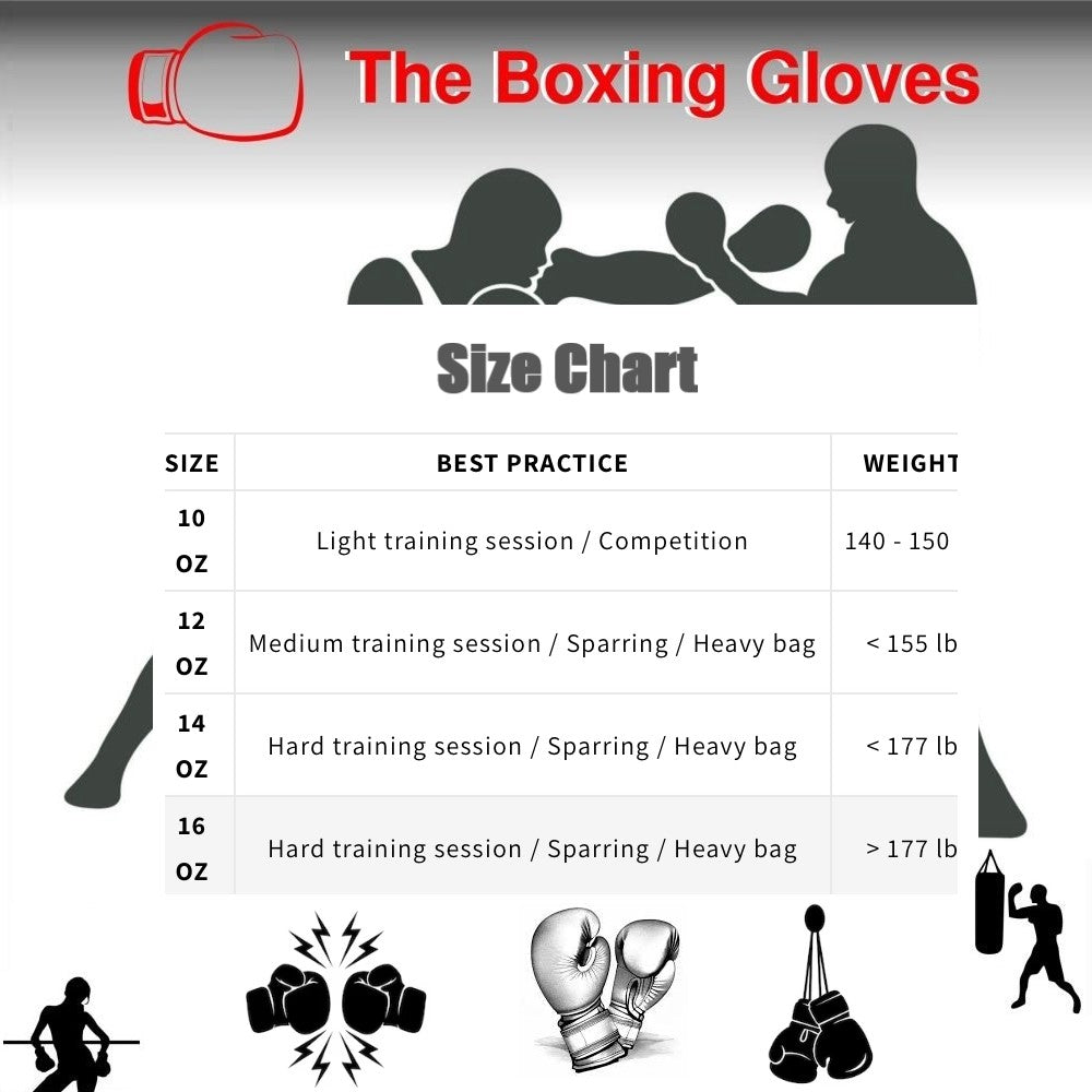 Boxing Gloves for Men Women, Sparring Training Punching MMA Kickboxing Boxing Gloves