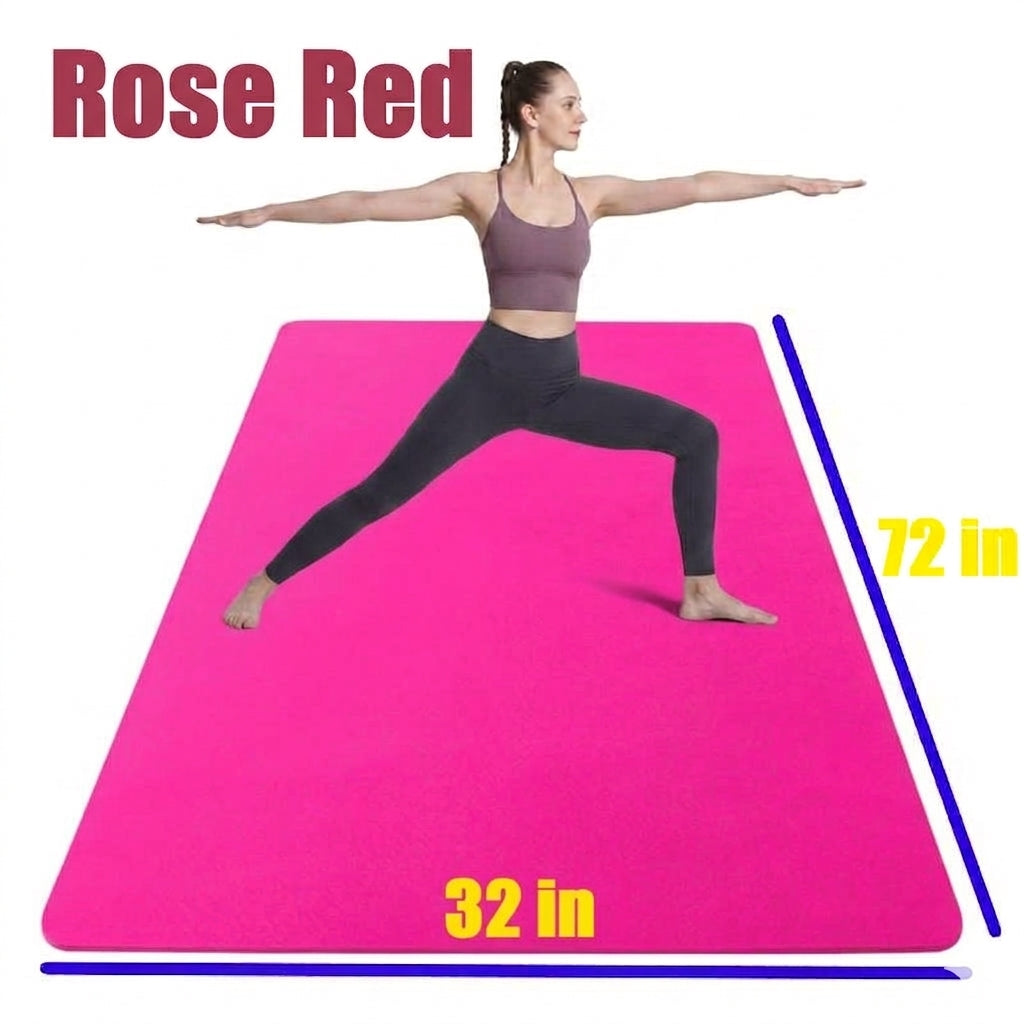 6mm Thickness, Wide Width TPE Yoga Mat