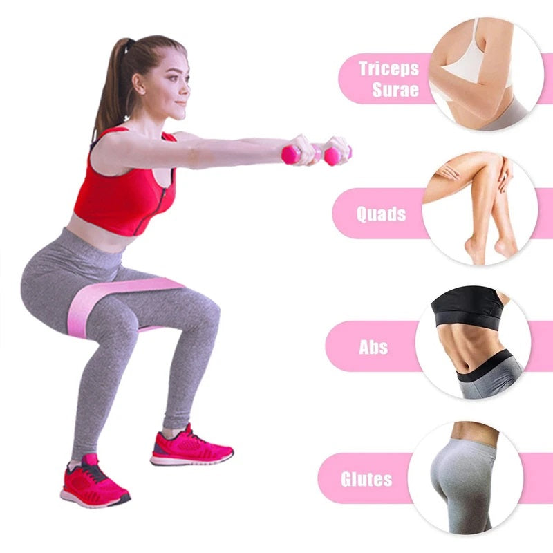 76cm circumference Fabric Elastic Hip resistance band