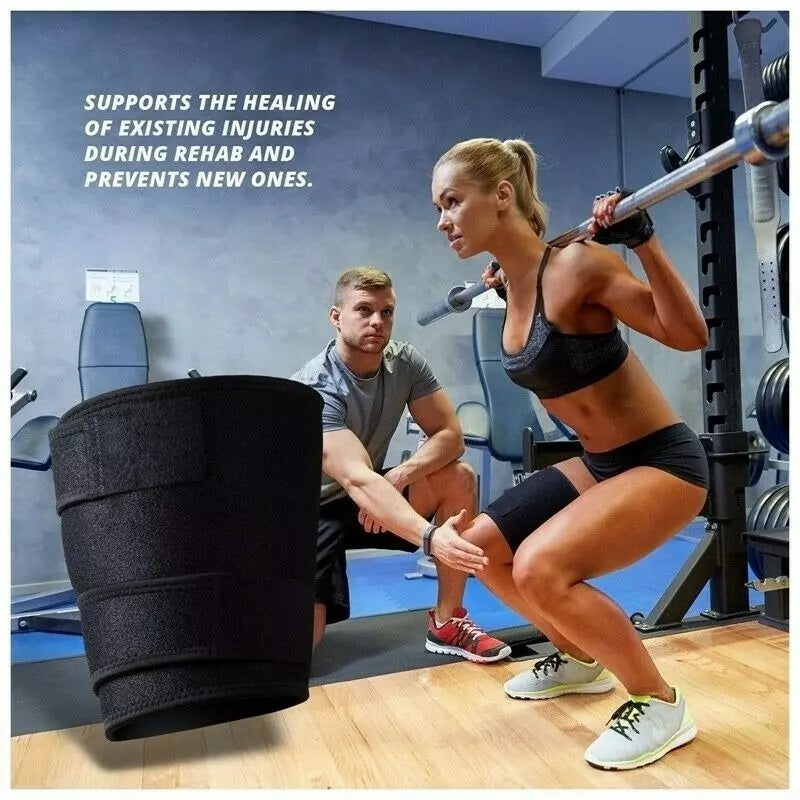 1Pair Thigh Trimmer Belt/ Thigh Support /Sleeve Support /Quad Hamstring Wrap/Compression Thigh Sleeve Hamstring Support Brace Sport Belt Upper Leg Pain