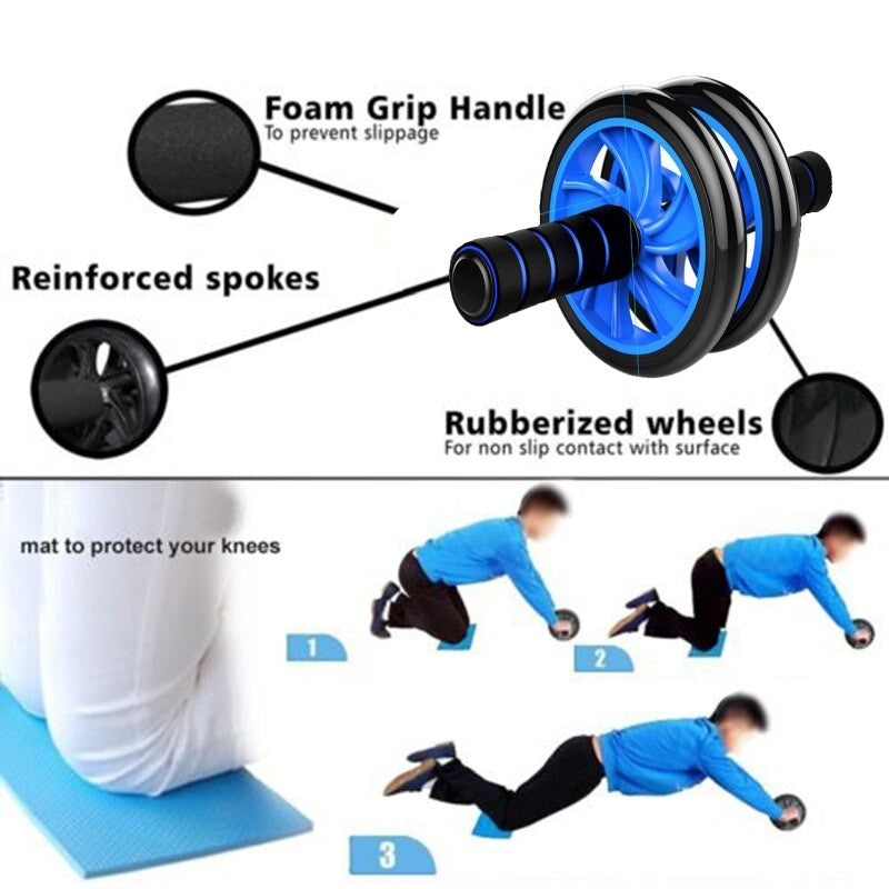 16cm double wheels/ abdominal muscle wheel/ Abs Wheel